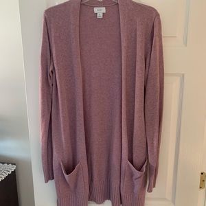 Light purple long cardigan